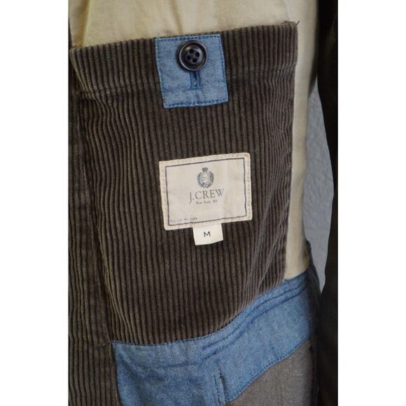 J Crew Ludlow Blazer Mens M Corduroy Unstructured Sports Coat Elbow Patch - Picture 10 of 11